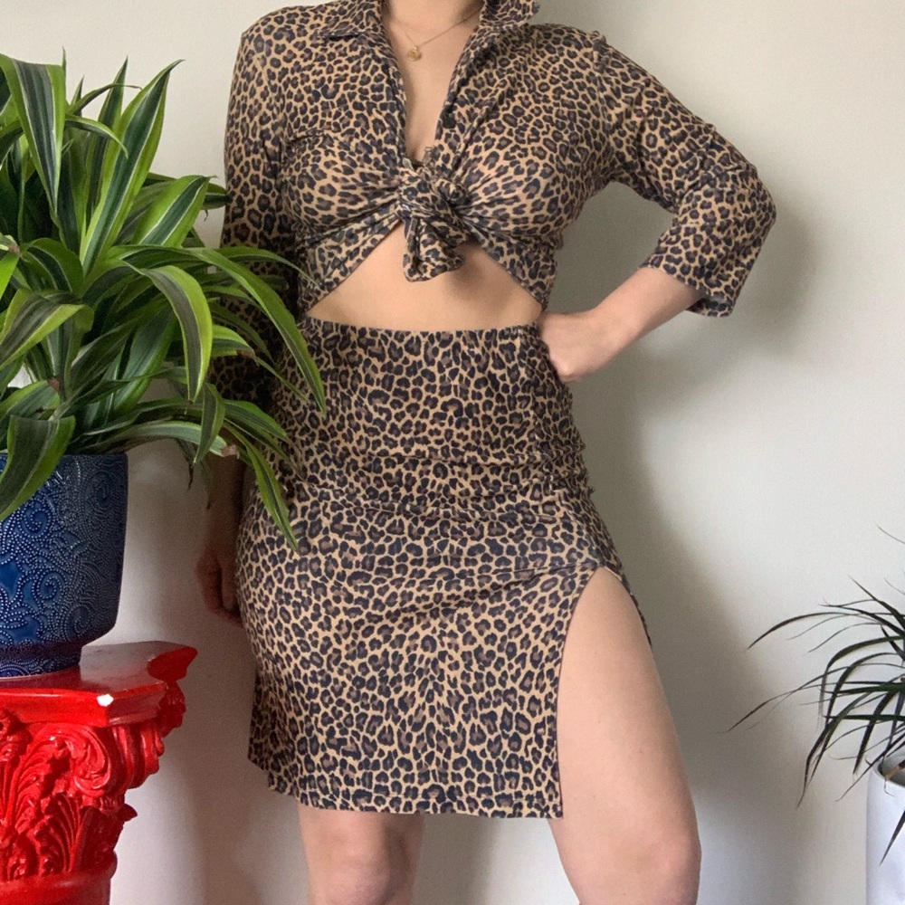 Forever 21! Cheetah print set!!